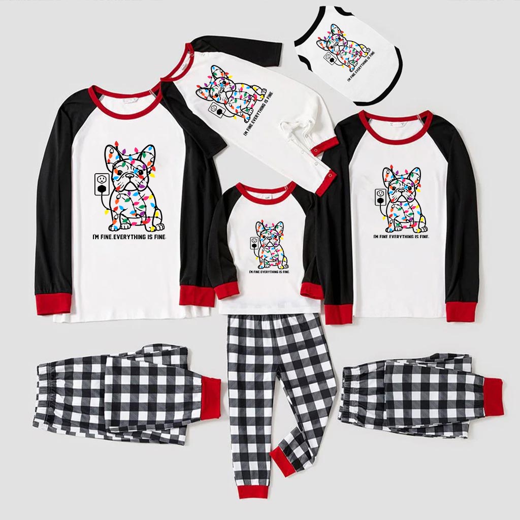 Funny French Bulldog Matching Family Christmas Jammies Funny French Bulldog Matching Family Christmas Jammies