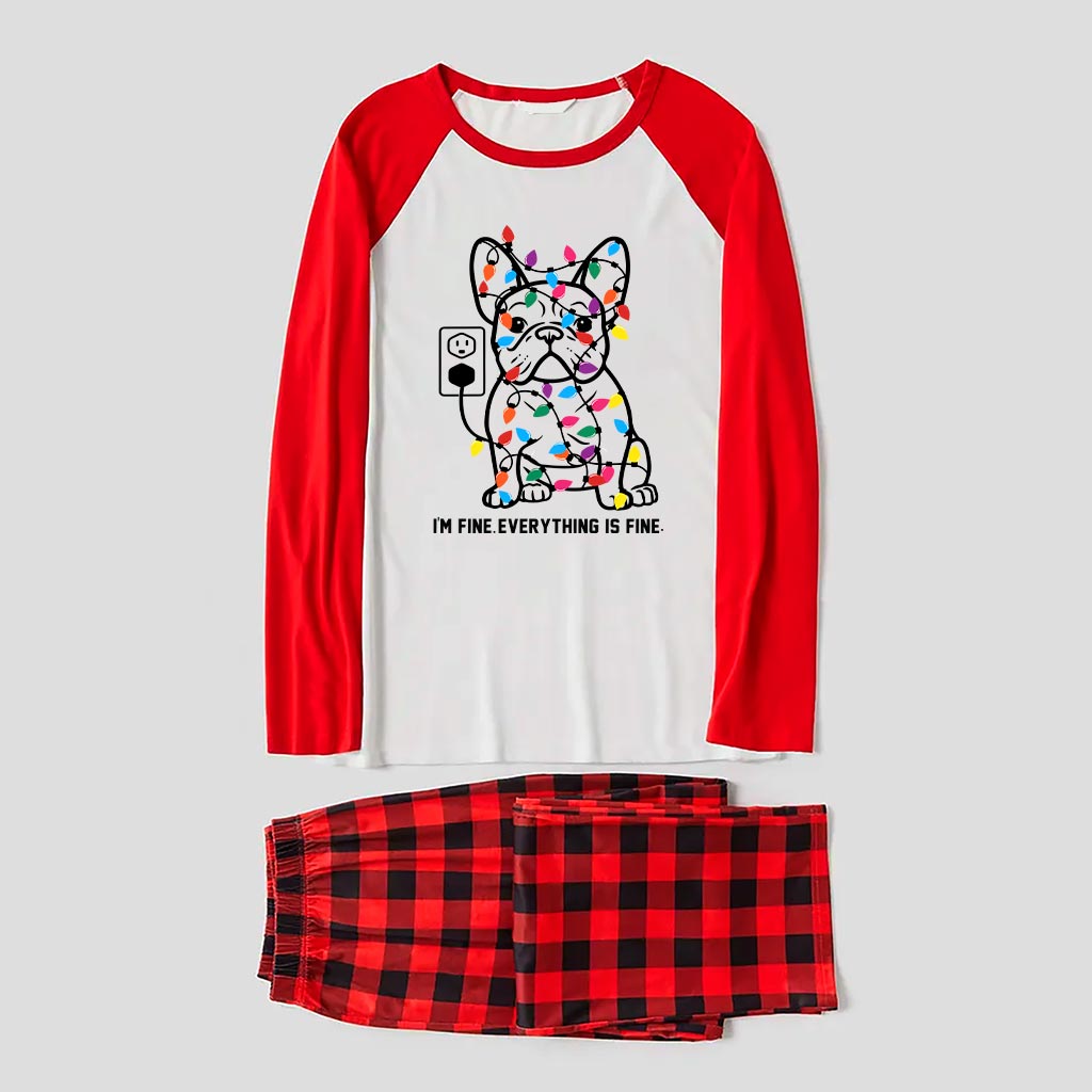 Funny French Bulldog Matching Family Christmas Jammies Funny French Bulldog Matching Family Christmas Jammies