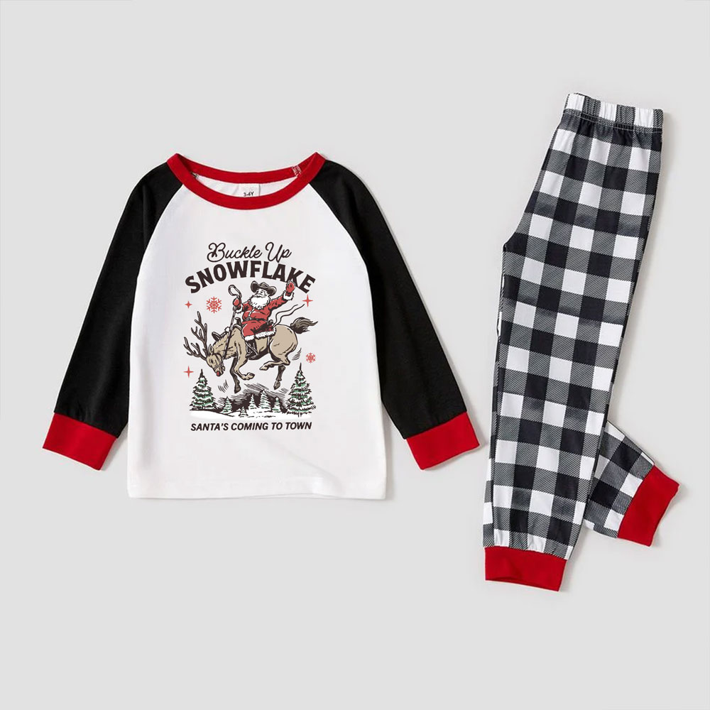 Santa Western Christmas Pajamas For The Whole Family Santa Western Christmas Pajamas For The Whole Family