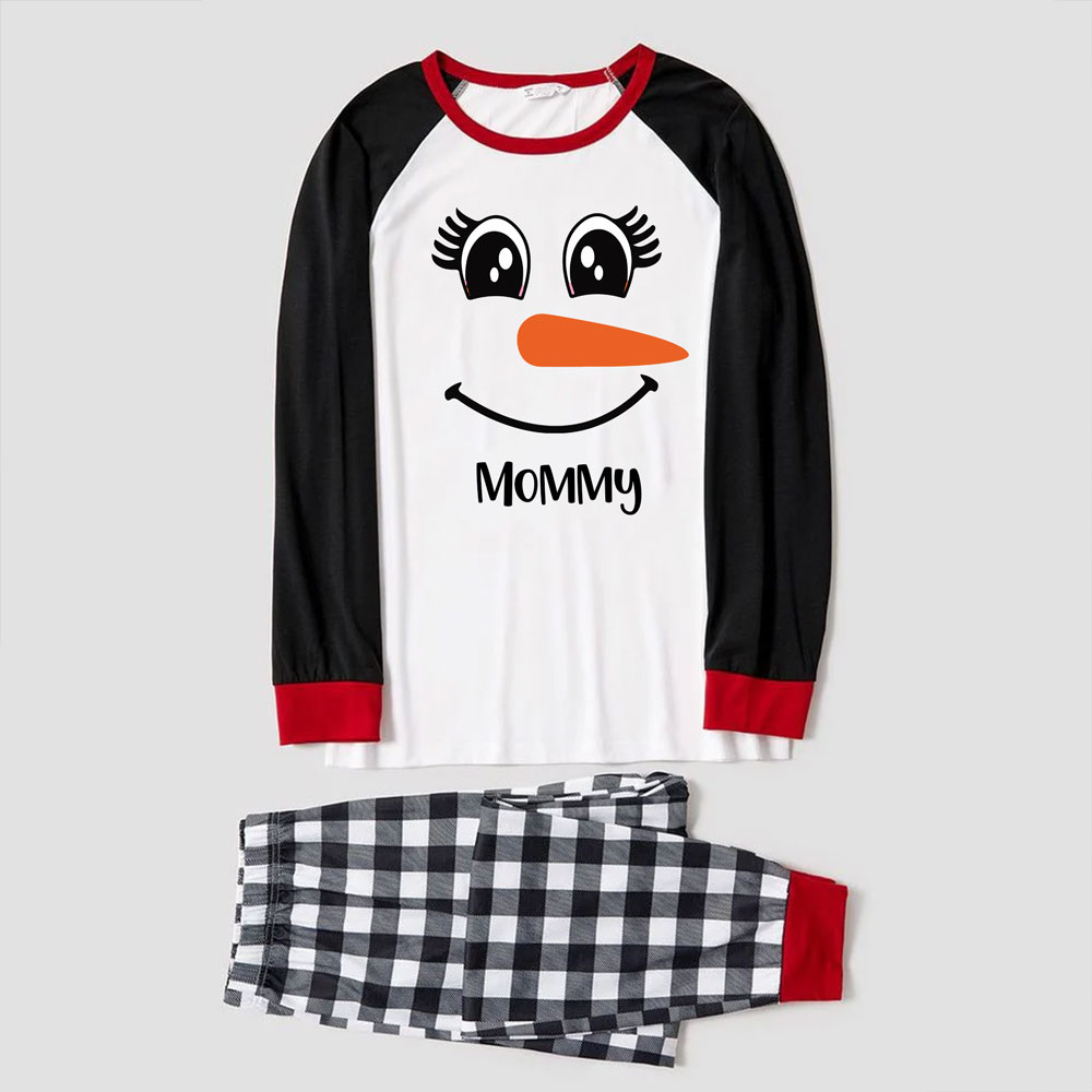 Cute Snowman Matching Family Christmas Pajamas With Custom Options