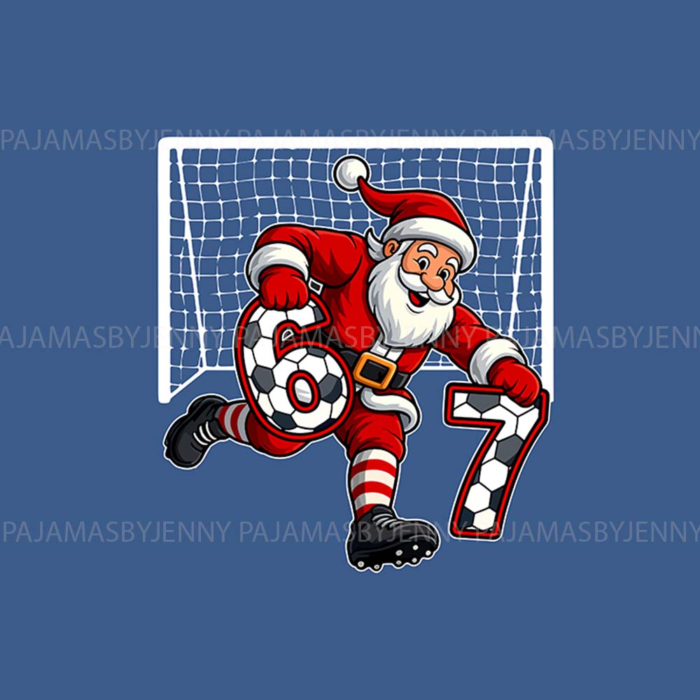 Soccer Santa Unique Family Christmas Pajamas With 67 Meme