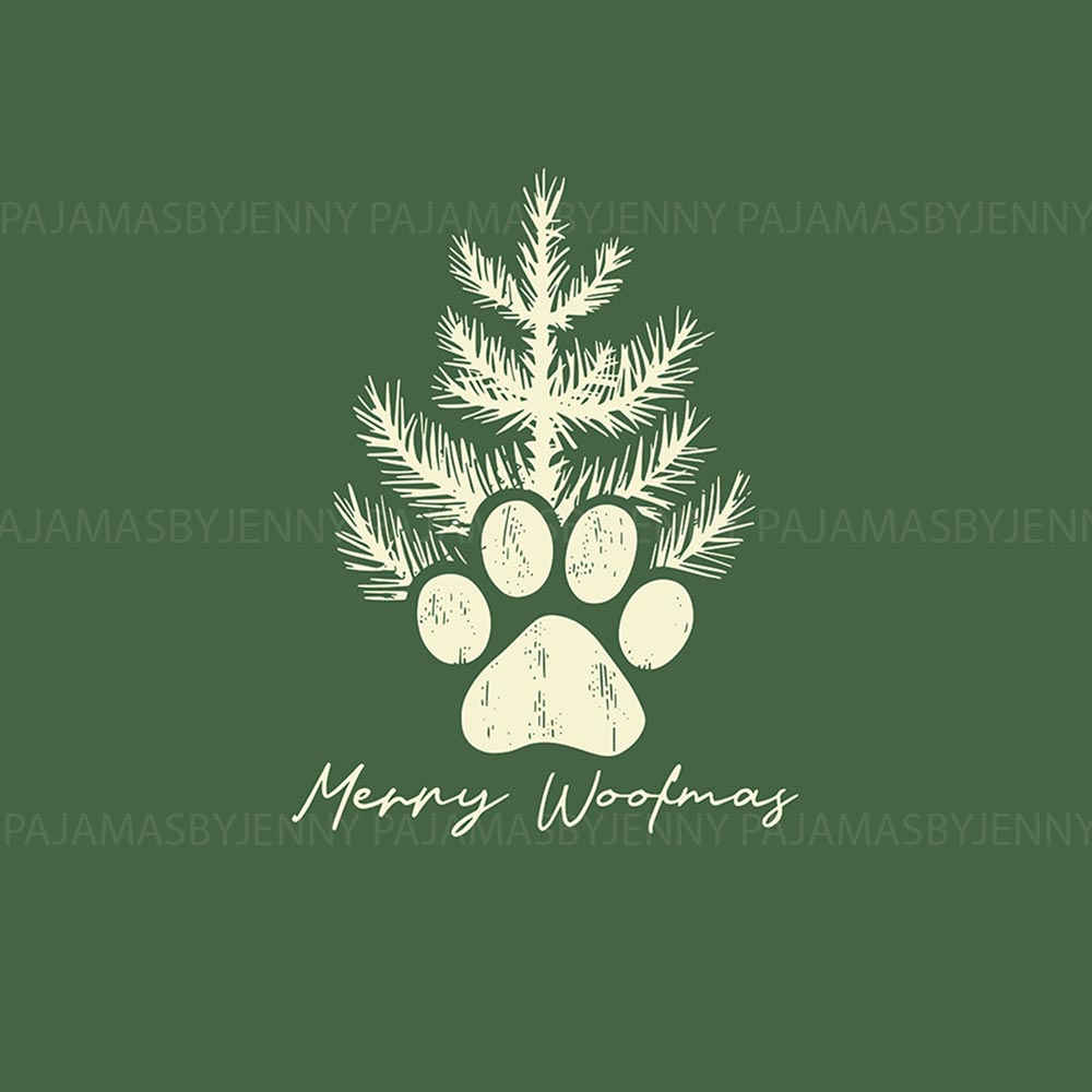 Merry Woofmas Dog Matching Christmas Pajamas With Newborn