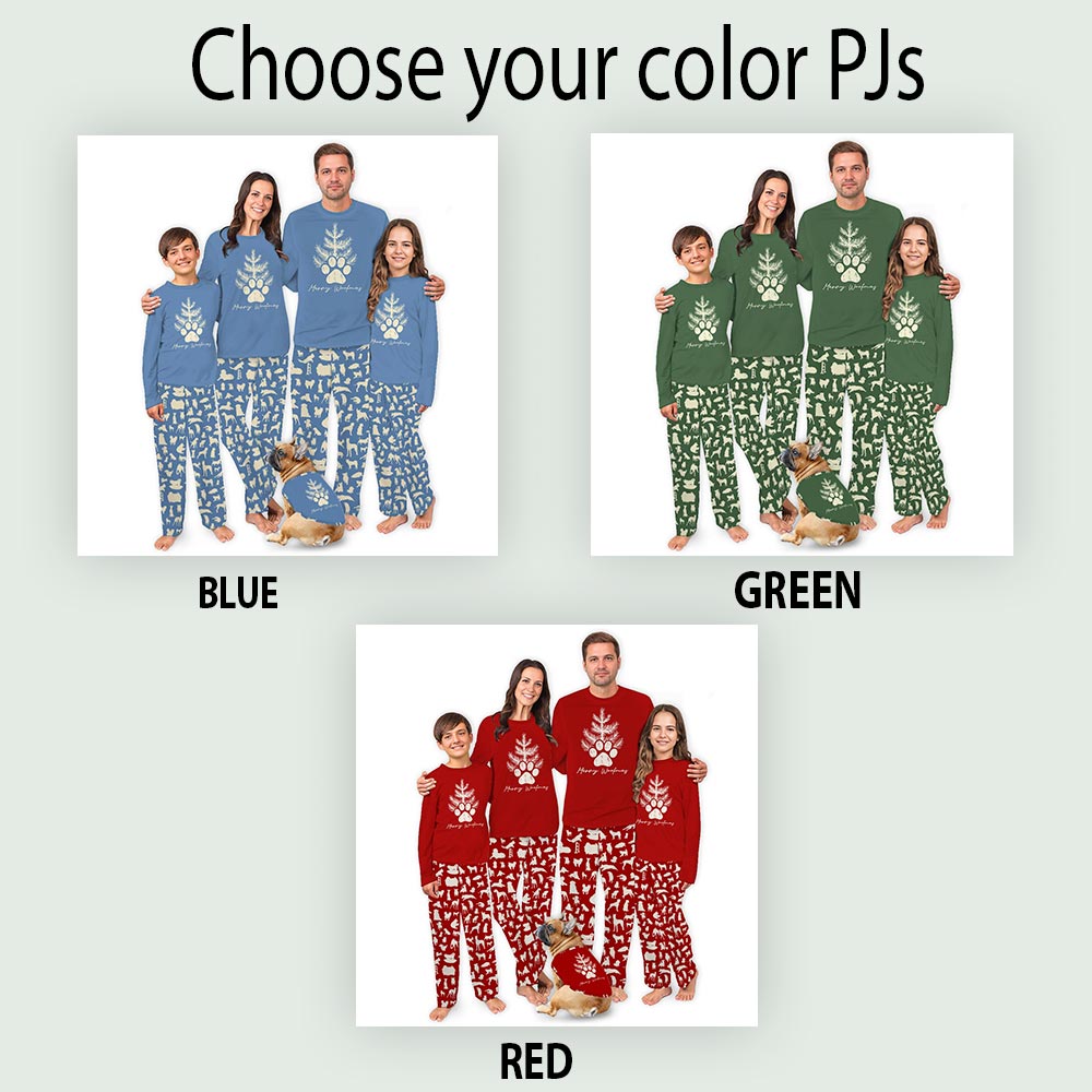Merry Woofmas Dog Matching Christmas Pajamas With Newborn