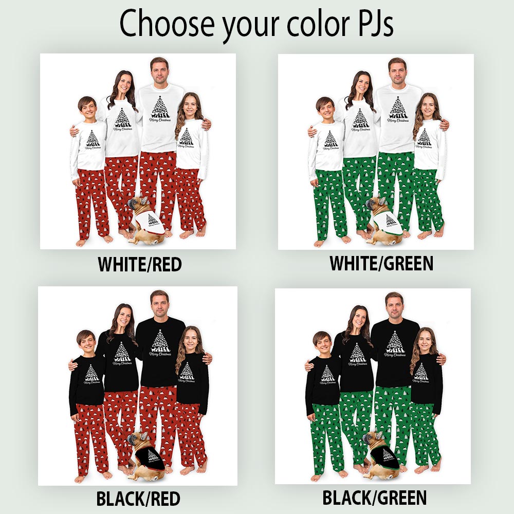 Paws Xmas Tree and Cats Family Christmas Pajamas with Plus Size Paws Xmas Tree and Cats Family Christmas Pajamas with Plus Size