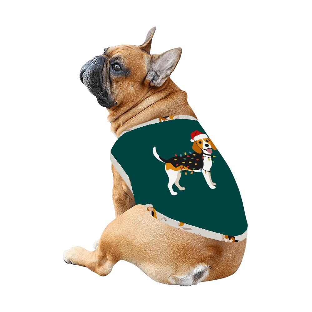 Adorable Beagle Dog Family And Pet Matching Christmas Pajamas