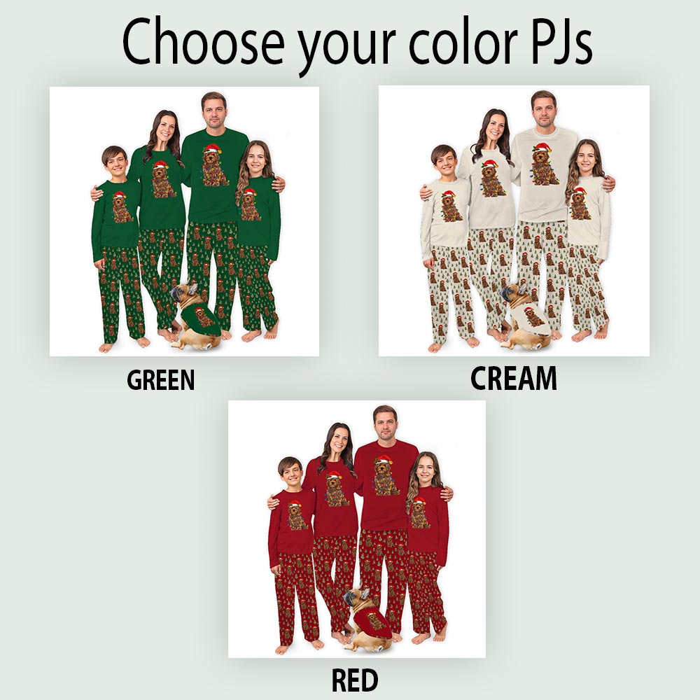 Christmas Goldendoodle Matching Pjs For Humans And Dogs Christmas Goldendoodle Matching Pjs For Humans And Dogs