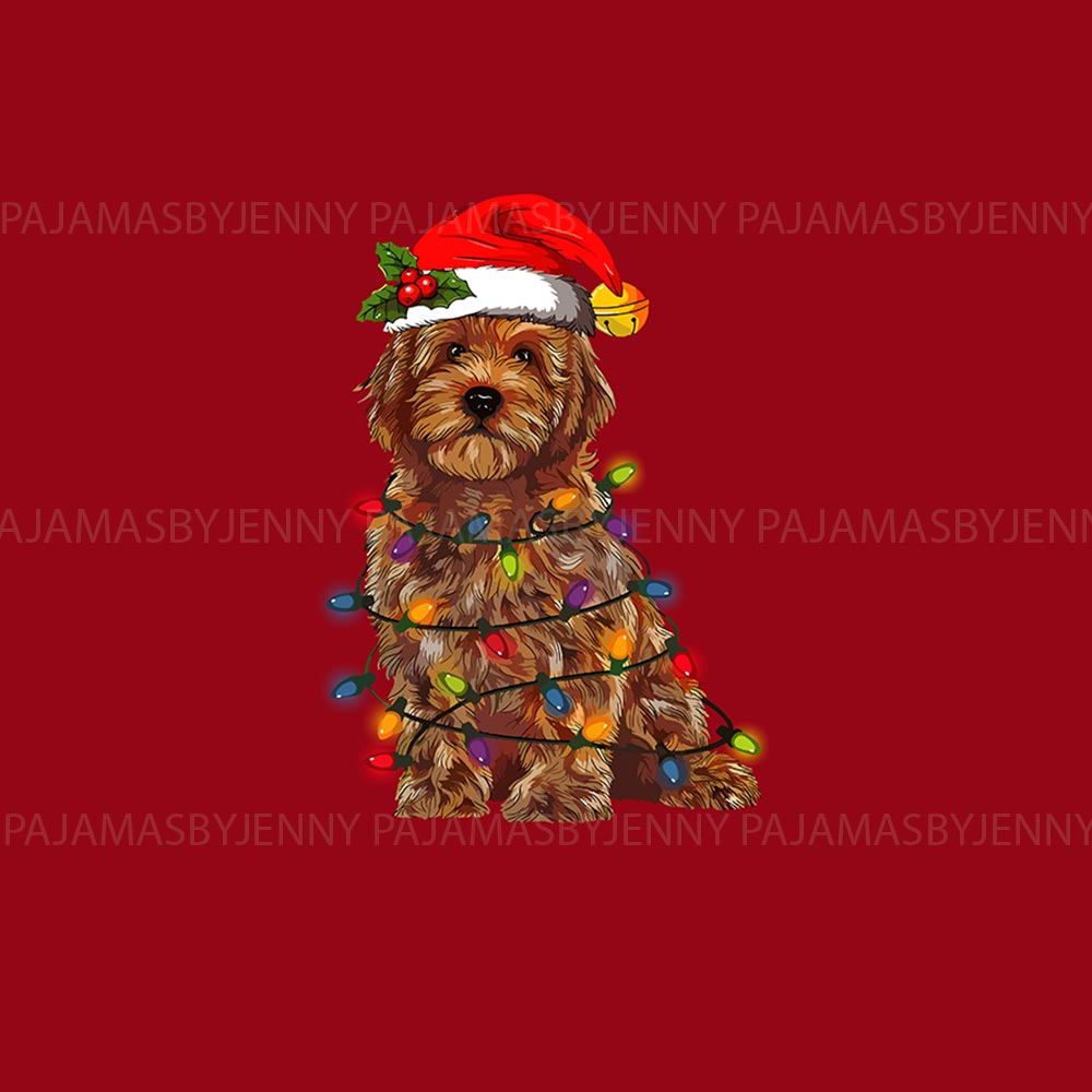 Christmas Goldendoodle Matching Pjs For Humans And Dogs Christmas Goldendoodle Matching Pjs For Humans And Dogs