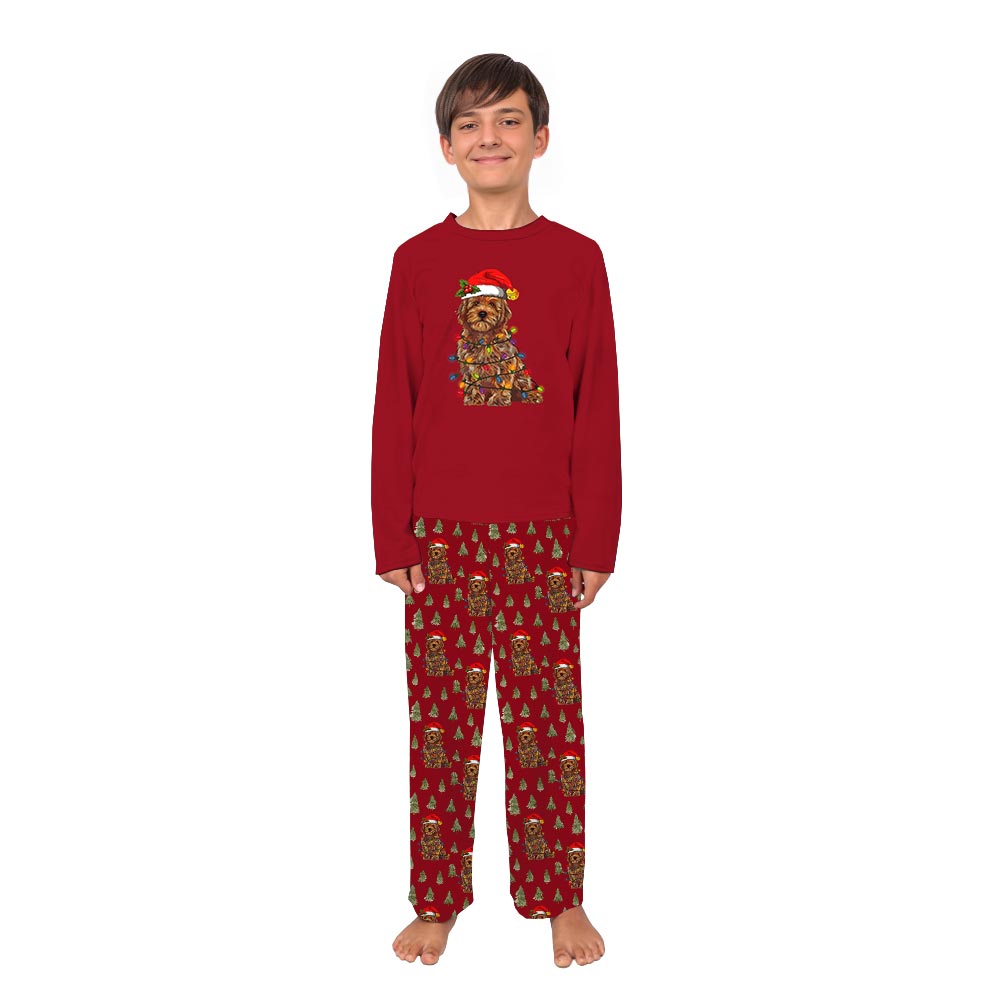 Christmas Goldendoodle Matching Pjs For Humans And Dogs Christmas Goldendoodle Matching Pjs For Humans And Dogs