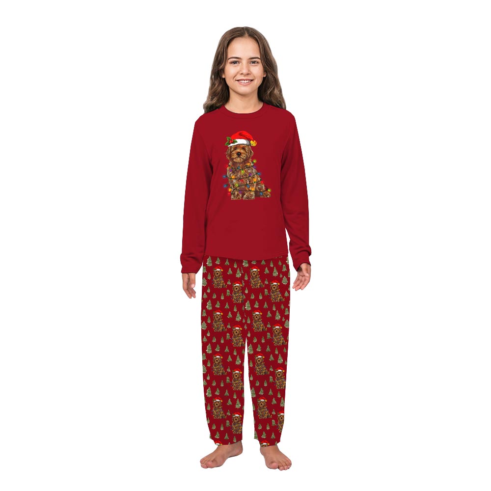 Christmas Goldendoodle Matching Pjs For Humans And Dogs Christmas Goldendoodle Matching Pjs For Humans And Dogs