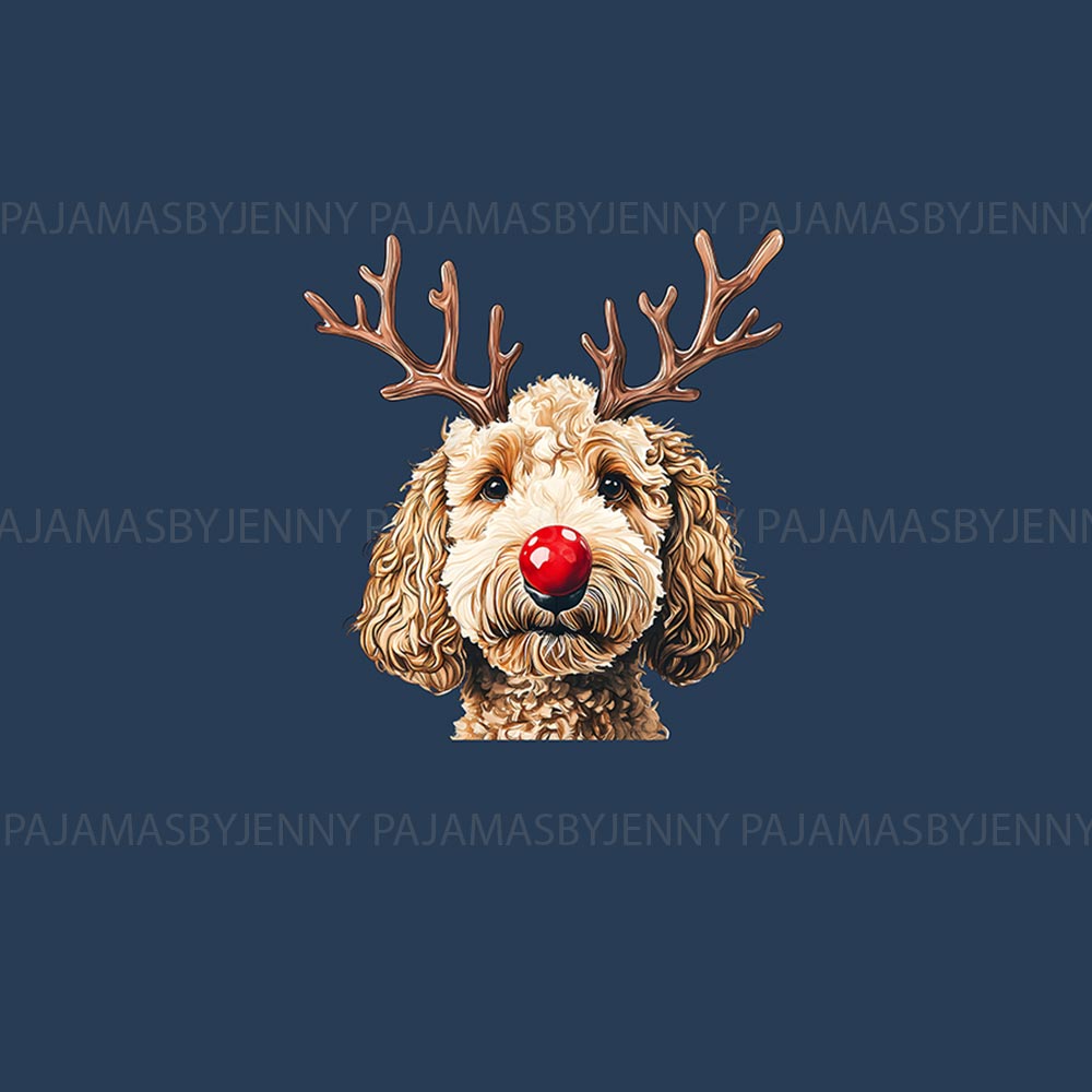 Cute Goldendoodle Long Sleeve Christmas Pajamas For Family