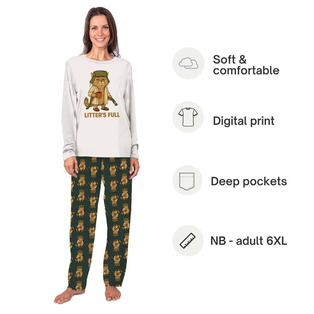 Litters Full Christmas Vacation Cat Matching Family Jammies Litters Full Christmas Vacation Cat Matching Family Jammies
