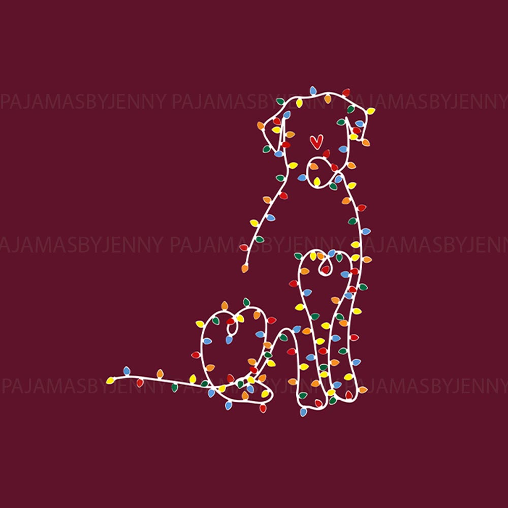 Xmas Lights Labrador Retriever Family And Pet Christmas Pajamas