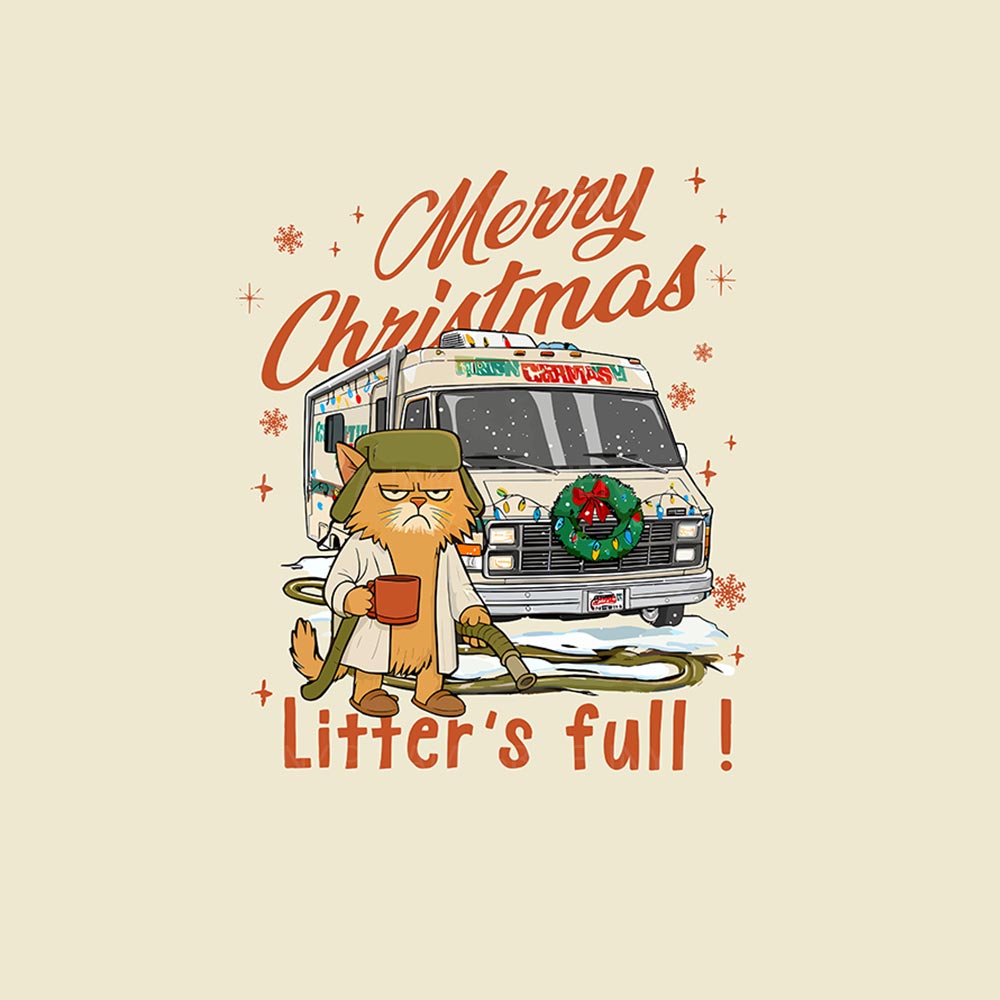 Funny Cousin Eddie Cat Merry Christmas Litter Full Pajamas
