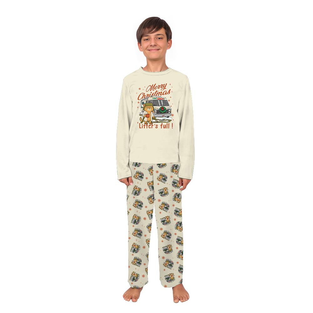Funny Cousin Eddie Cat Merry Christmas Litter Full Pajamas