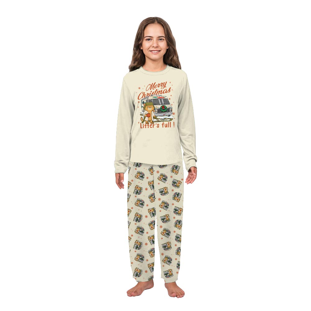 Funny Cousin Eddie Cat Merry Christmas Litter Full Pajamas