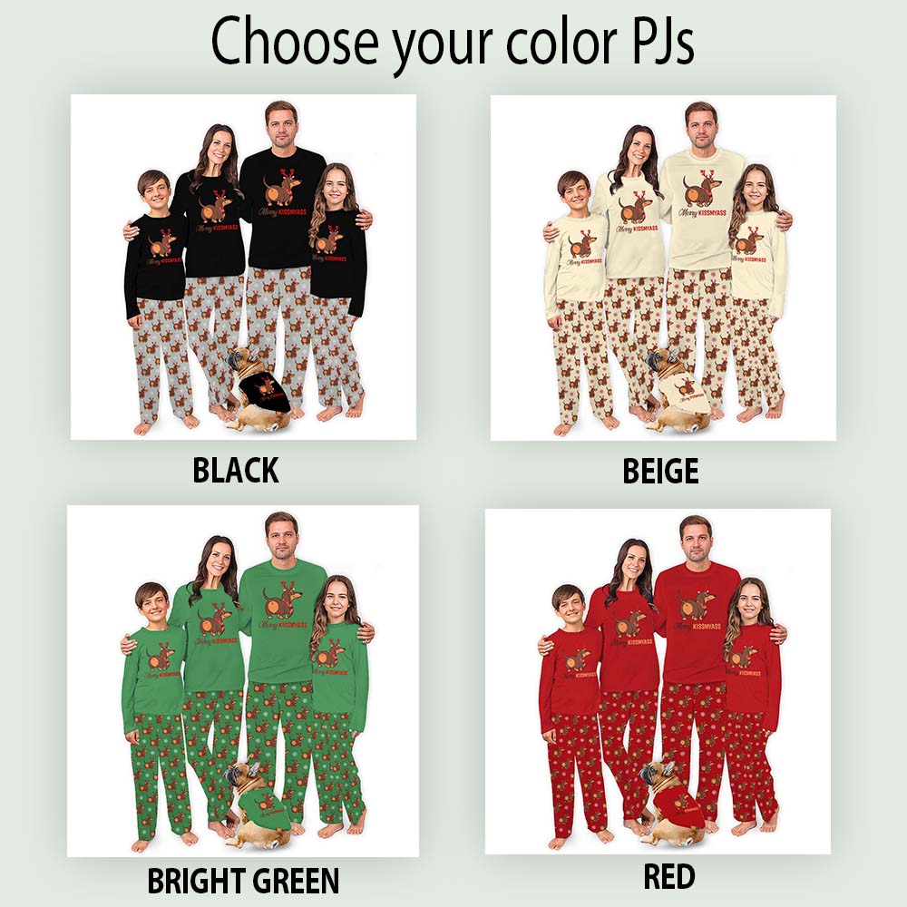 Funny Dachshund Pajamas For Adults With Pockets Christmas Edition