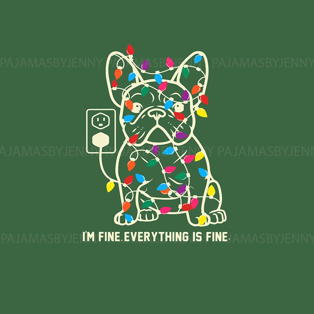 Funny French Bulldog Matching Family Xmas Pajamas