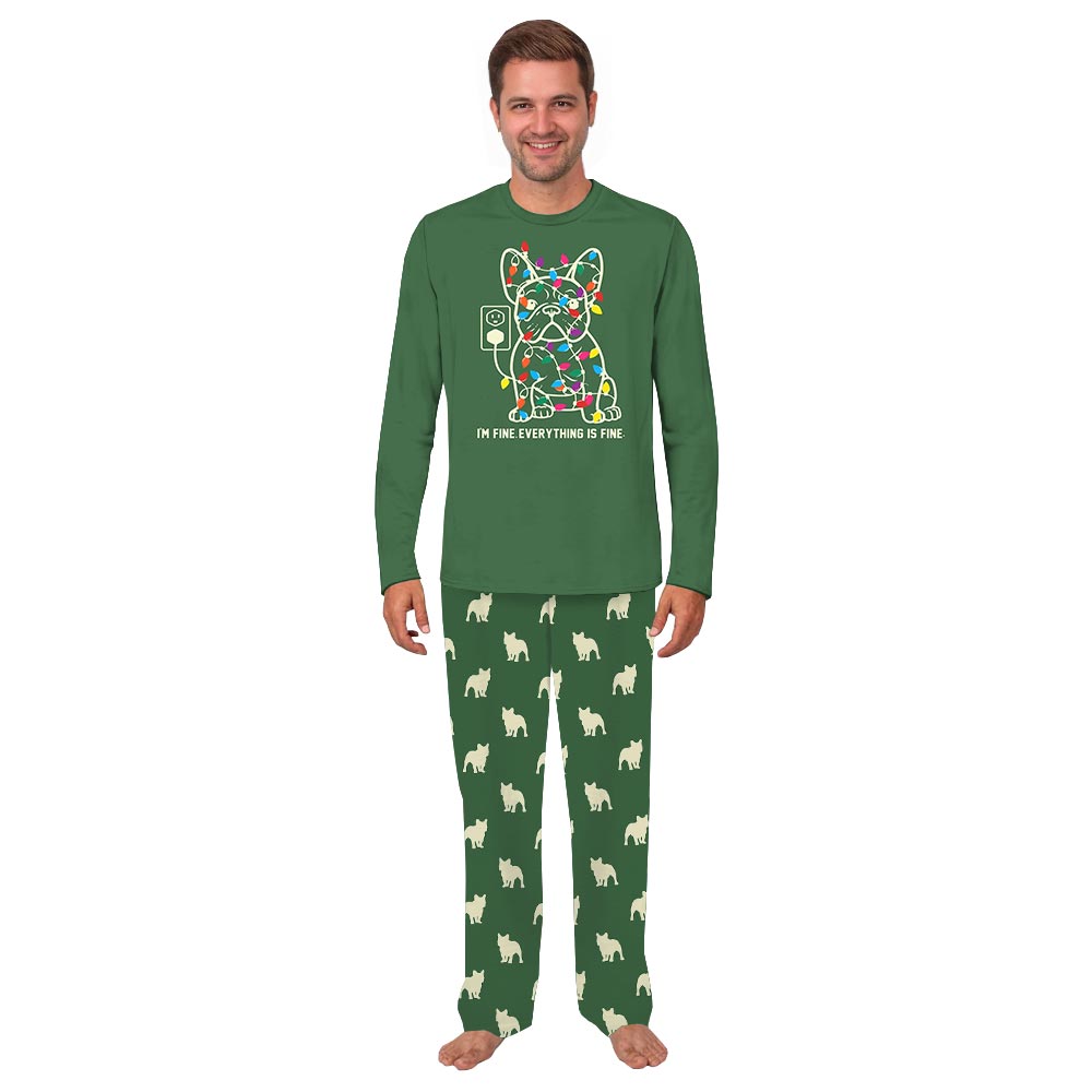 Funny French Bulldog Matching Family Xmas Pajamas