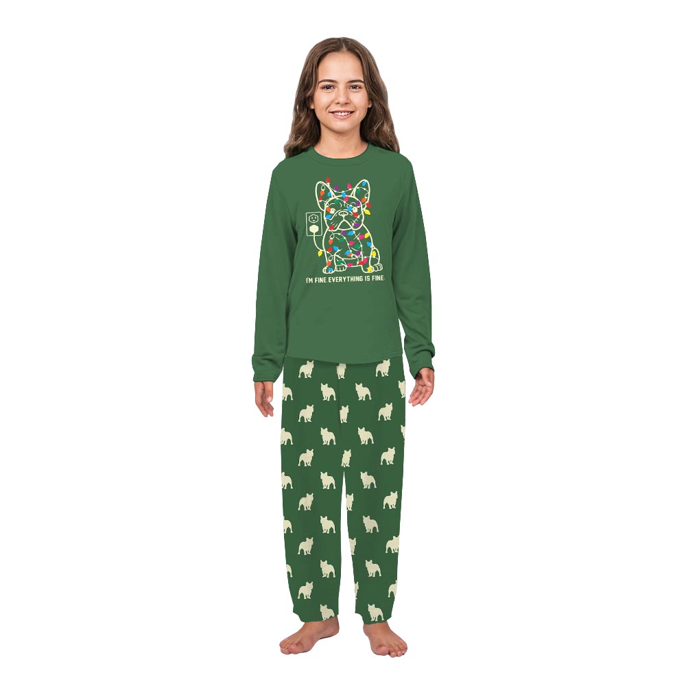 Funny French Bulldog Matching Family Xmas Pajamas