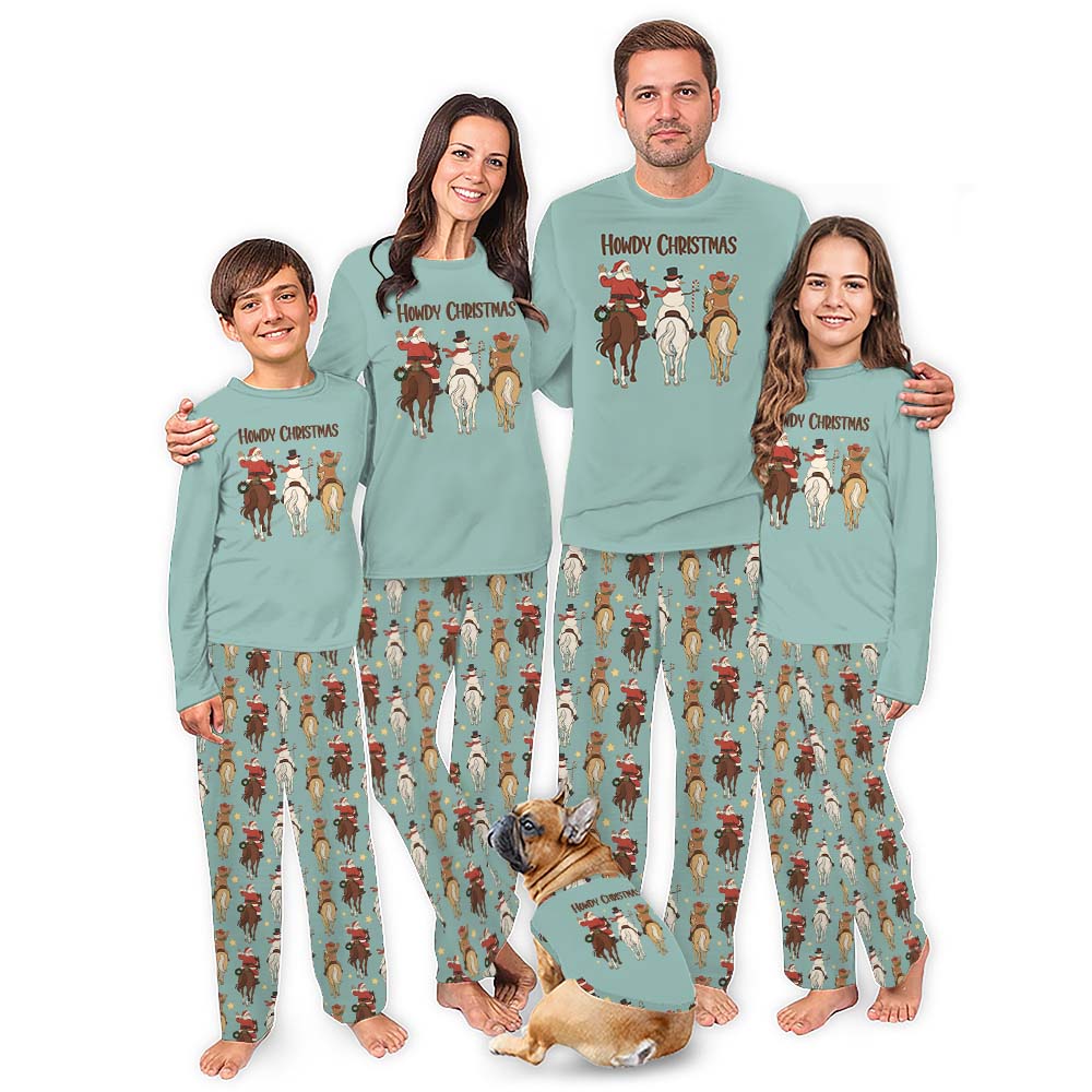 Christmas Pajamas With Horses On Them For Family All Sizes Christmas Pajamas With Horses On Them For Family All Sizes