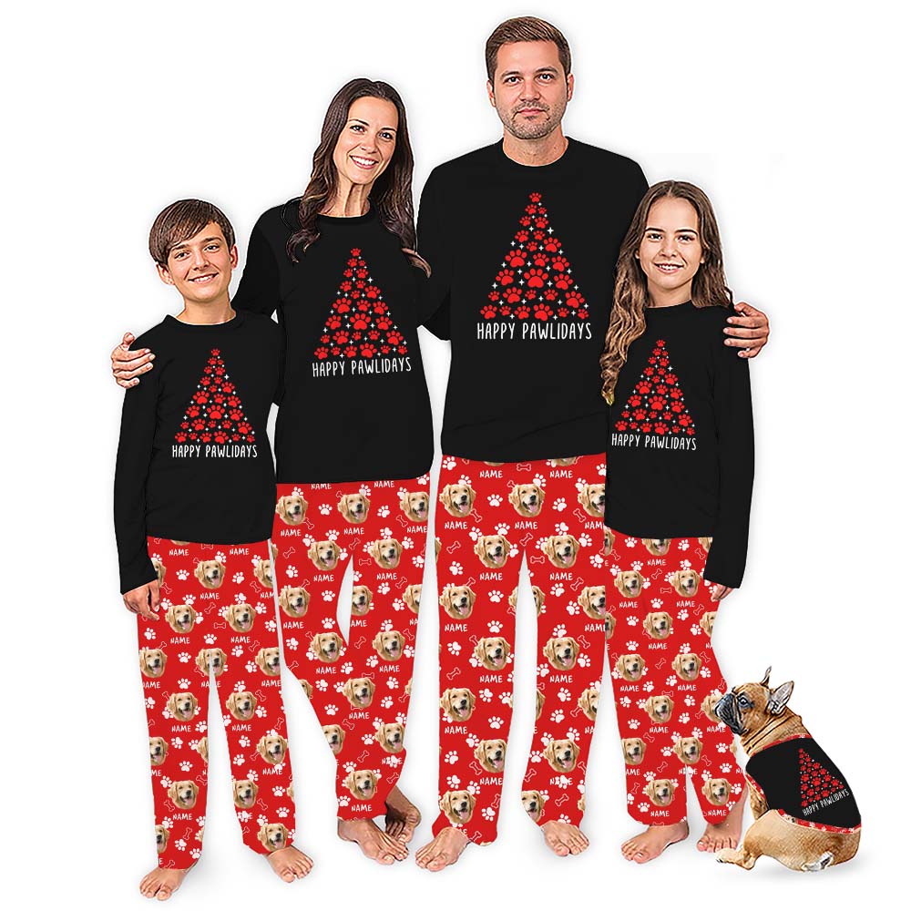 Customizable Pajamas With My Dogs Face On Them Christmas Edition Customizable Pajamas With My Dogs Face On Them Christmas Edition