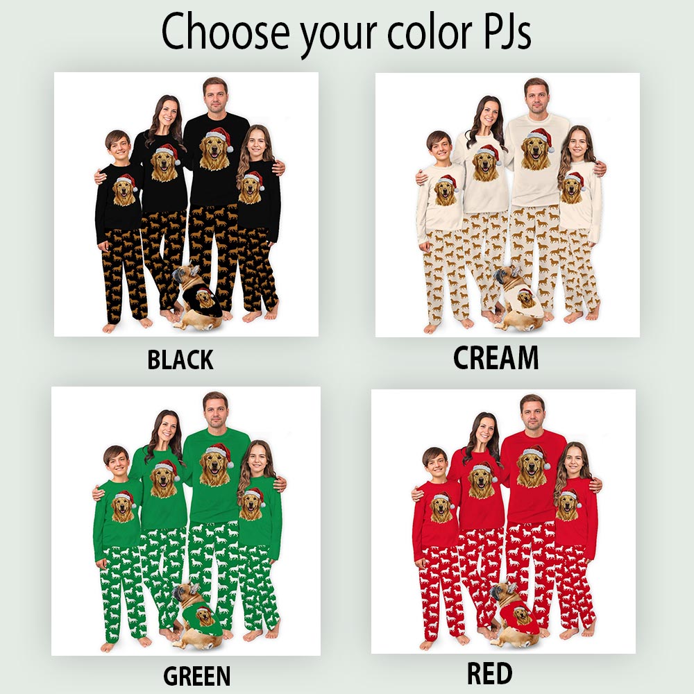 Adorable Golden Retriever Christmas Pajamas For Dogs And Family Adorable Golden Retriever Christmas Pajamas For Dogs And Family