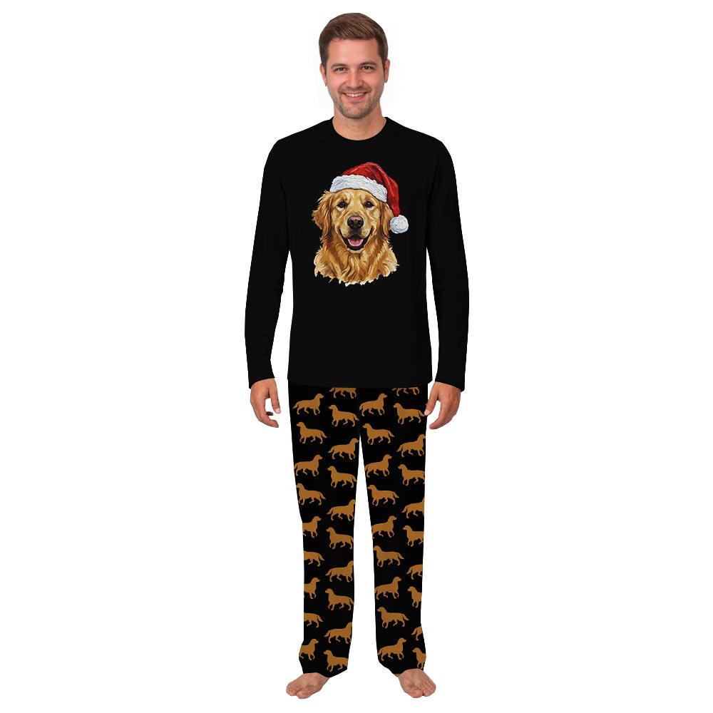 Adorable Golden Retriever Christmas Pajamas For Dogs And Family Adorable Golden Retriever Christmas Pajamas For Dogs And Family