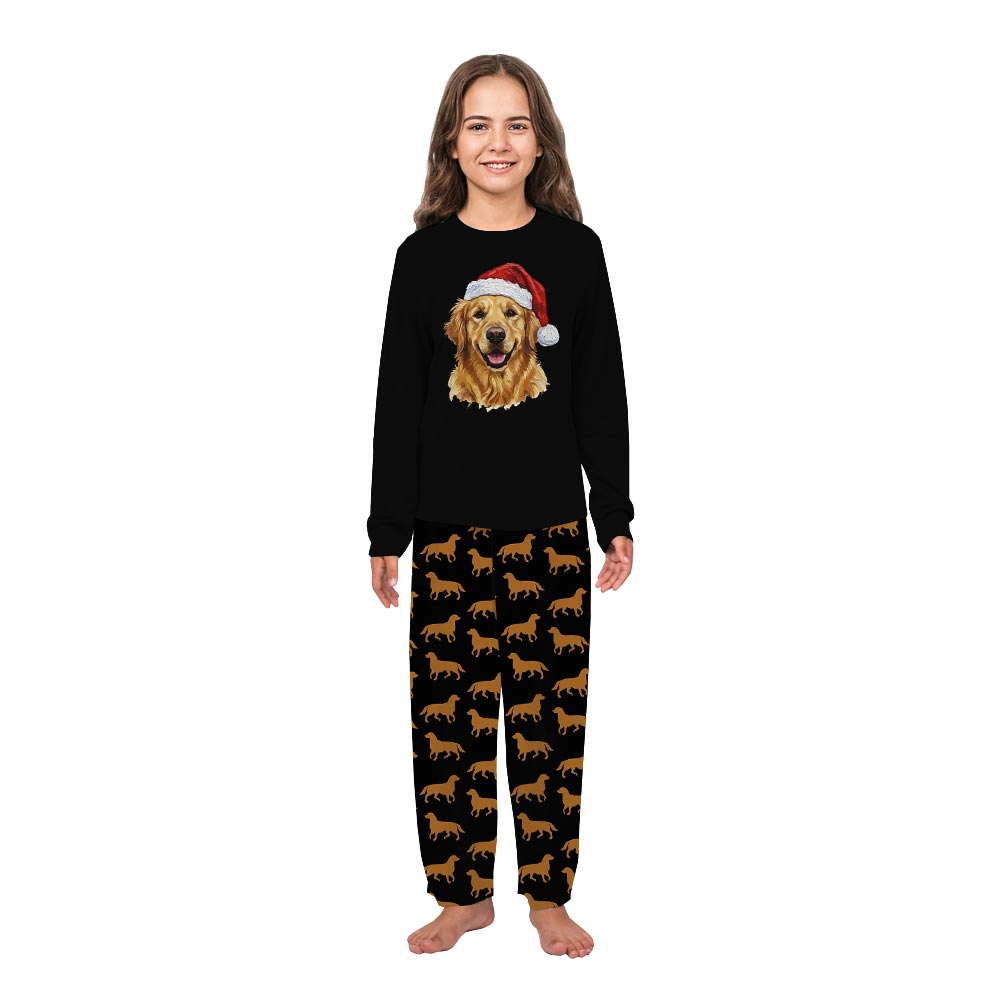 Adorable Golden Retriever Christmas Pajamas For Dogs And Family Adorable Golden Retriever Christmas Pajamas For Dogs And Family