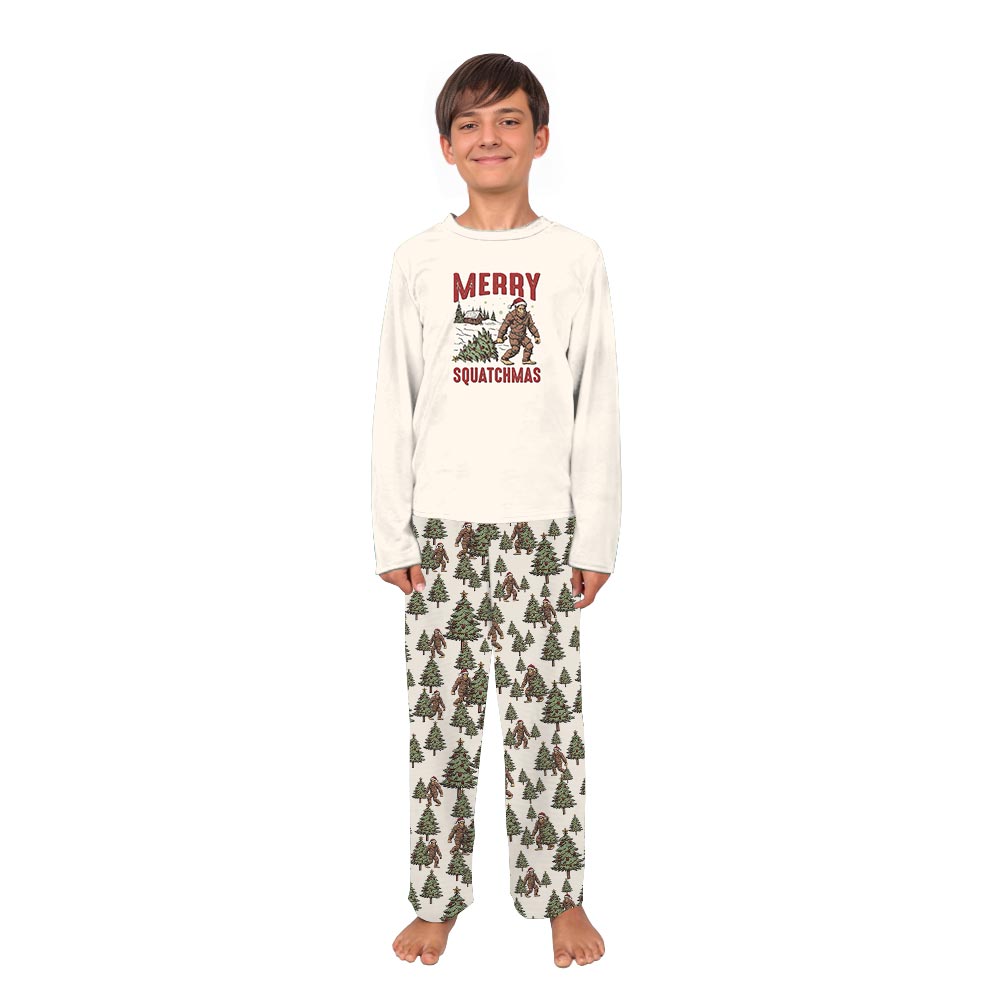 Merry Squatchmas Bigfoot Funny Matching Christmas Pajamas Merry Squatchmas Bigfoot Funny Matching Christmas Pajamas