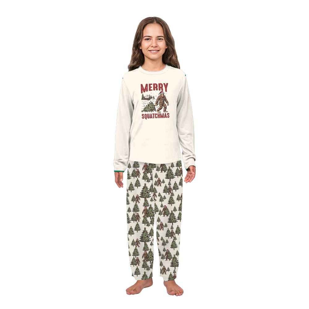 Merry Squatchmas Bigfoot Funny Matching Christmas Pajamas Merry Squatchmas Bigfoot Funny Matching Christmas Pajamas