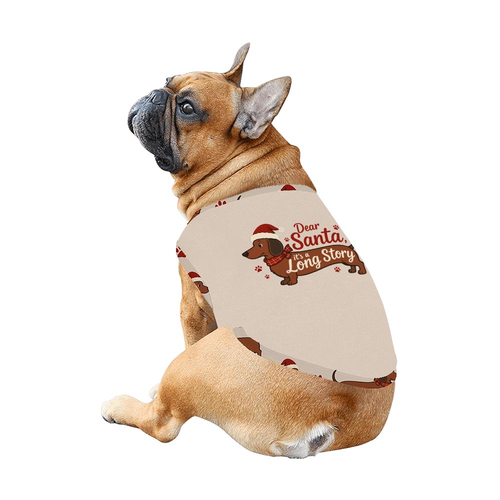 Dear Santa It A Long Story Dachshund Christmas Pajamas
