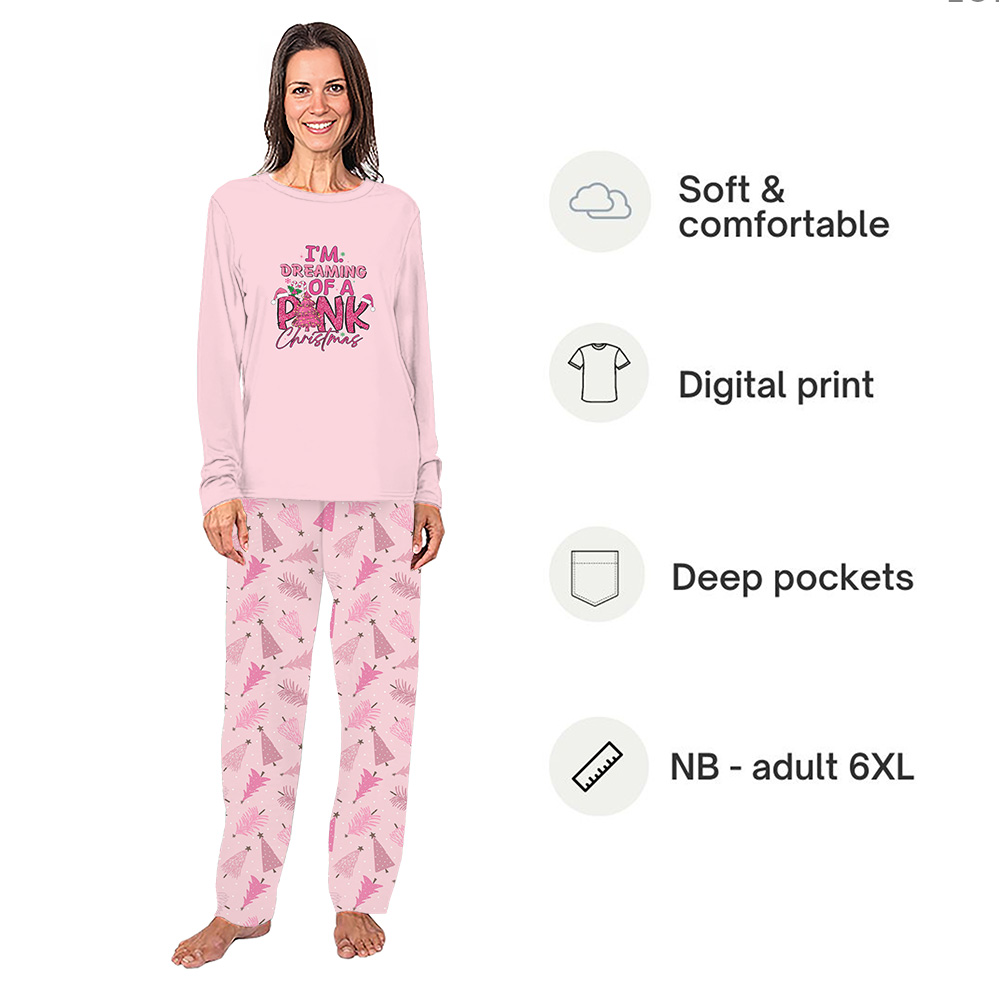 I Am Dreaming Of A Pink Christmas Matching Family Jammies
