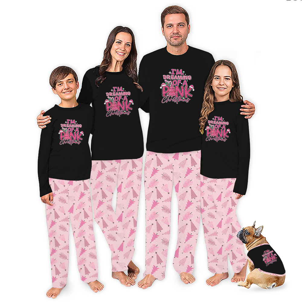 I Am Dreaming Of A Pink Christmas Matching Family Jammies