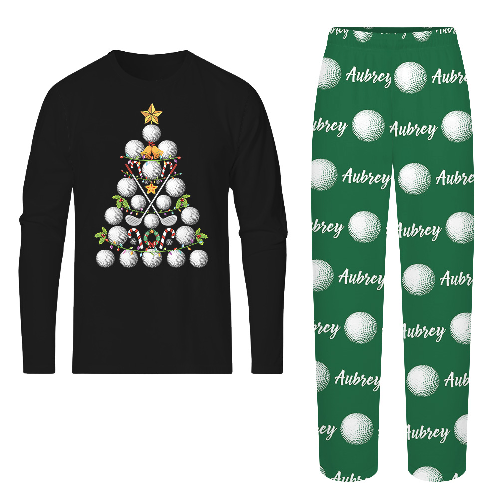 Custom Golf Christmas Pajamas With Name Instant Preview Custom Golf Christmas Pajamas With Name Instant Preview