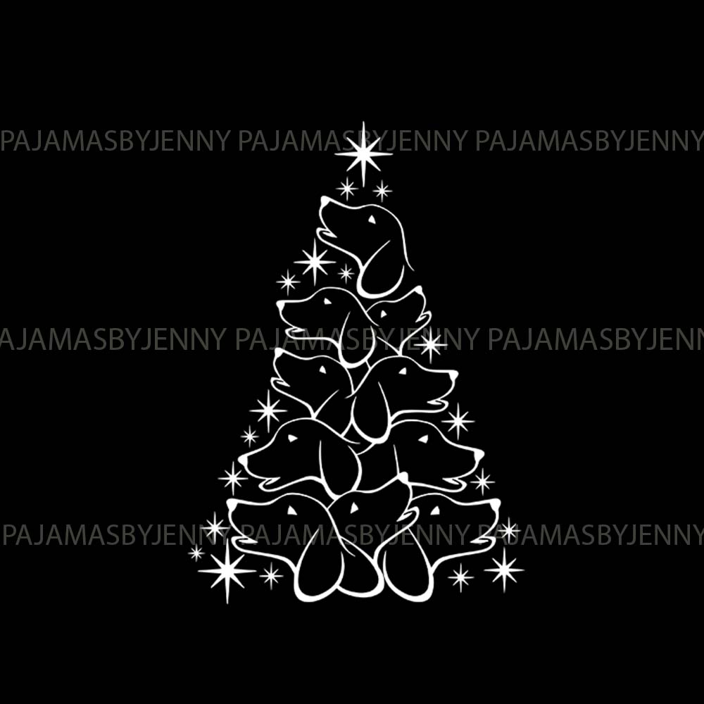 Basset Hound Christmas Tree Family Pajamas With Pockets Basset Hound Christmas Tree Family Pajamas With Pockets