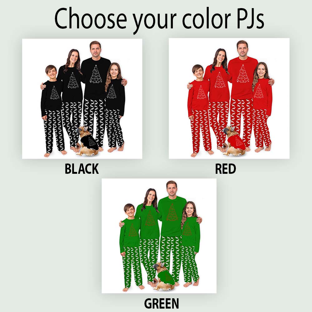 Basset Hound Christmas Tree Family Pajamas With Pockets Basset Hound Christmas Tree Family Pajamas With Pockets