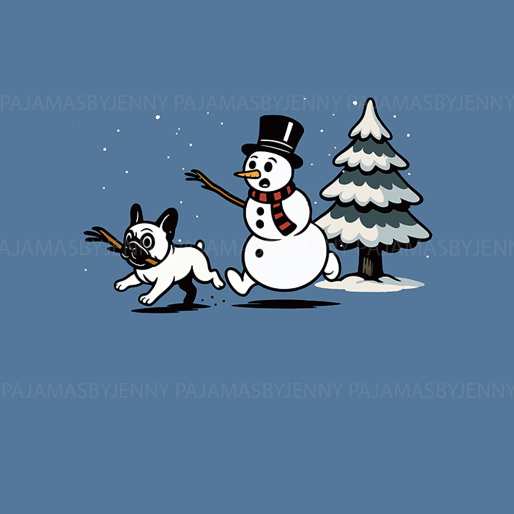 Funny Snowman And Dog Matching Christmas Pj Sets Funny Snowman And Dog Matching Christmas Pj Sets