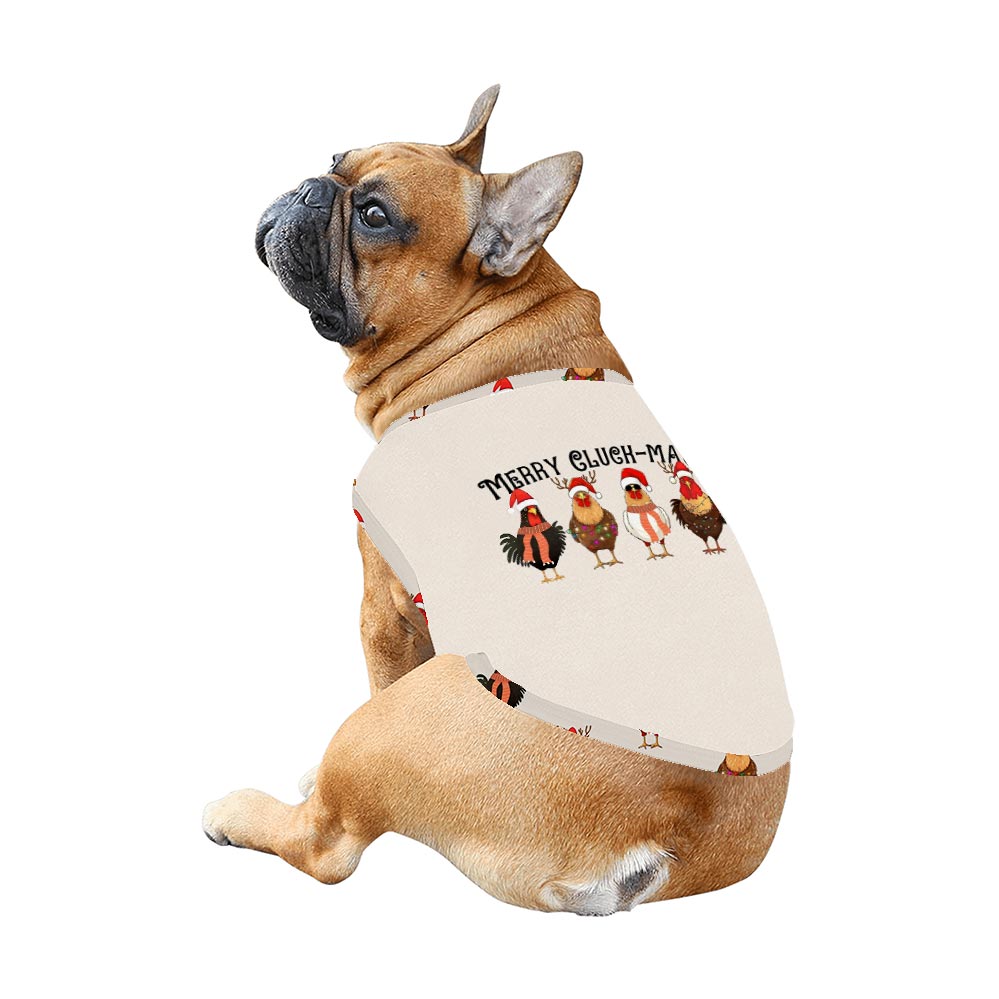 Merry Cluck Mas Christmas Chicken Dog Pajamas Matching Family
