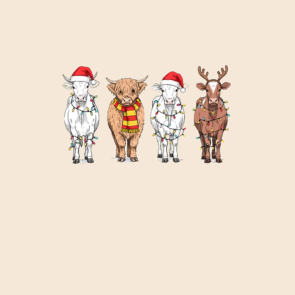 Adorable Highland Cow Matching Pjs For Family And Dog Adorable Highland Cow Matching Pjs For Family And Dog