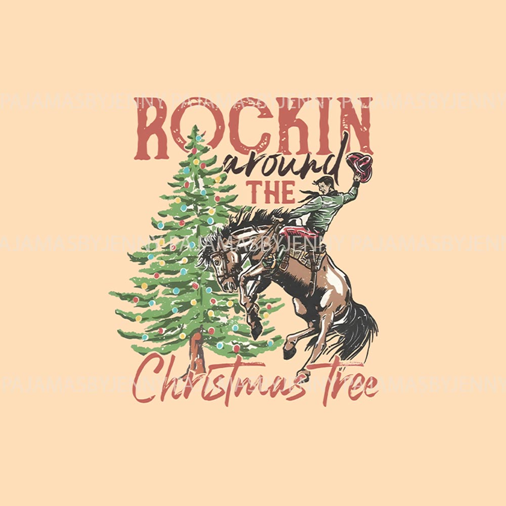 Rocking Around The Christmas Tree Pet and Human Matching Pajamas Rocking Around The Christmas Tree Pet and Human Matching Pajamas
