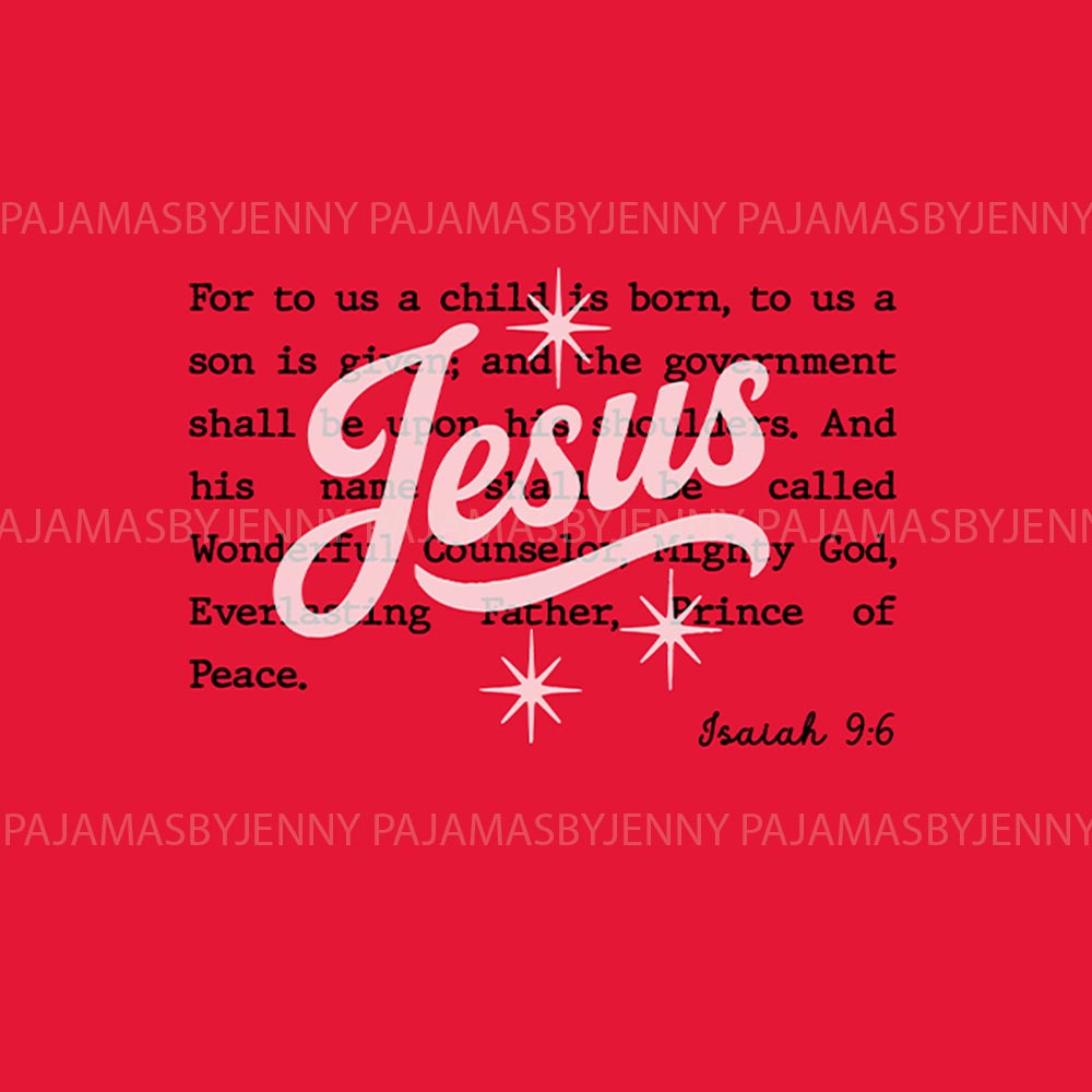 Faith-Based Holiday Long Sleeve Matching Christmas Pajamas