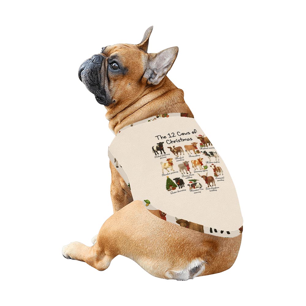 The Twelve Cows of Christmas Matching Pjs For Family And Dog The Twelve Cows of Christmas Matching Pjs For Family And Dog