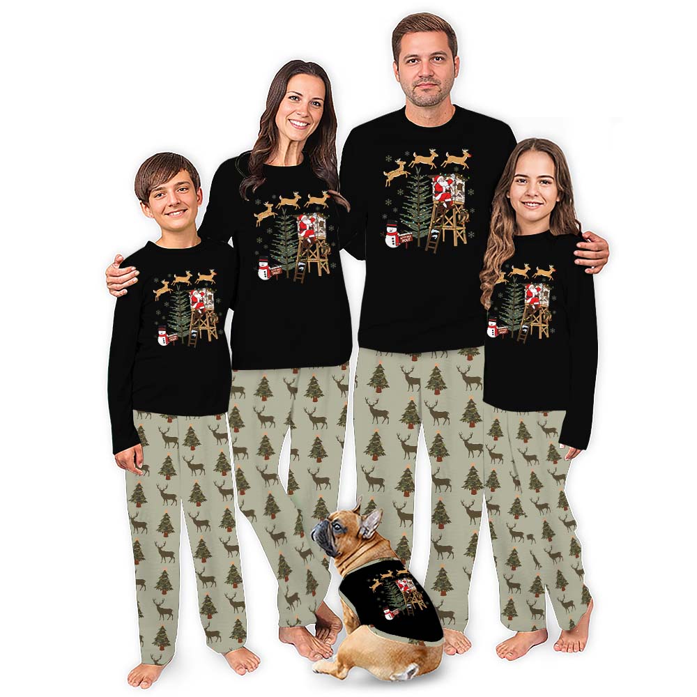 Christmas Classic Camo Pajamas For The Whole Family With Plus Size