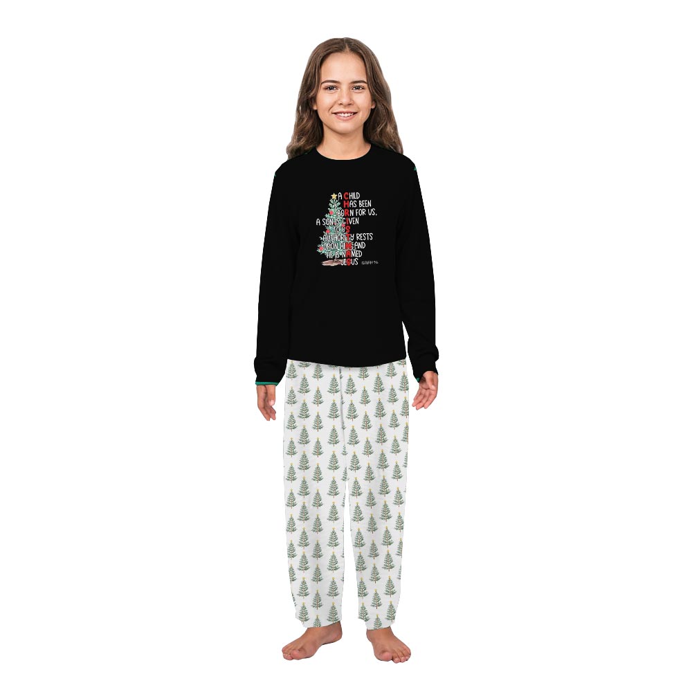 Jesus Christian Matching Christmas Pajamas Long Sleeve