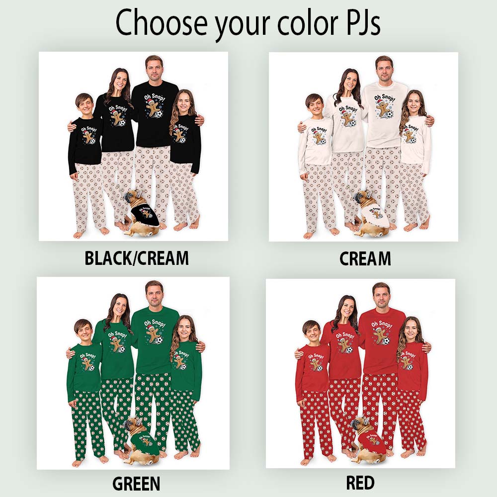 Funny Christmas Pajamas For Adults And Kids With Soccer Gingerbread Man Funny Christmas Pajamas For Adults And Kids With Soccer Gingerbread Man
