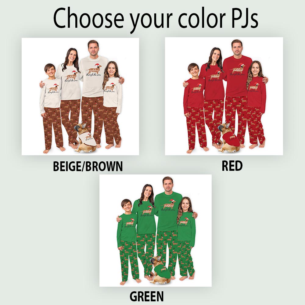 Cute Dachshund Through The Snow Matching Pj Sets Christmas Cute Dachshund Through The Snow Matching Pj Sets Christmas