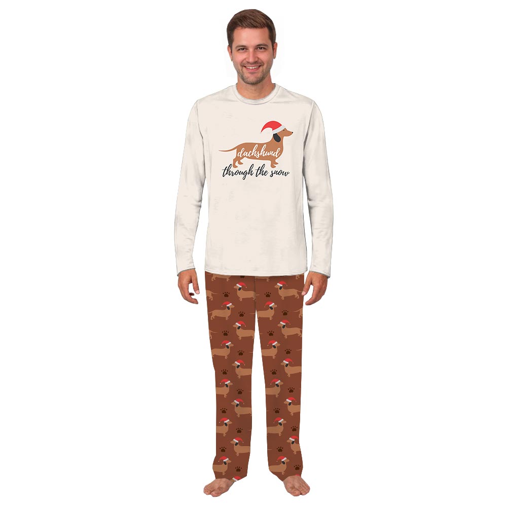 Cute Dachshund Through The Snow Matching Pj Sets Christmas Cute Dachshund Through The Snow Matching Pj Sets Christmas