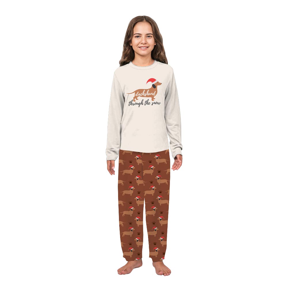 Cute Dachshund Through The Snow Matching Pj Sets Christmas Cute Dachshund Through The Snow Matching Pj Sets Christmas