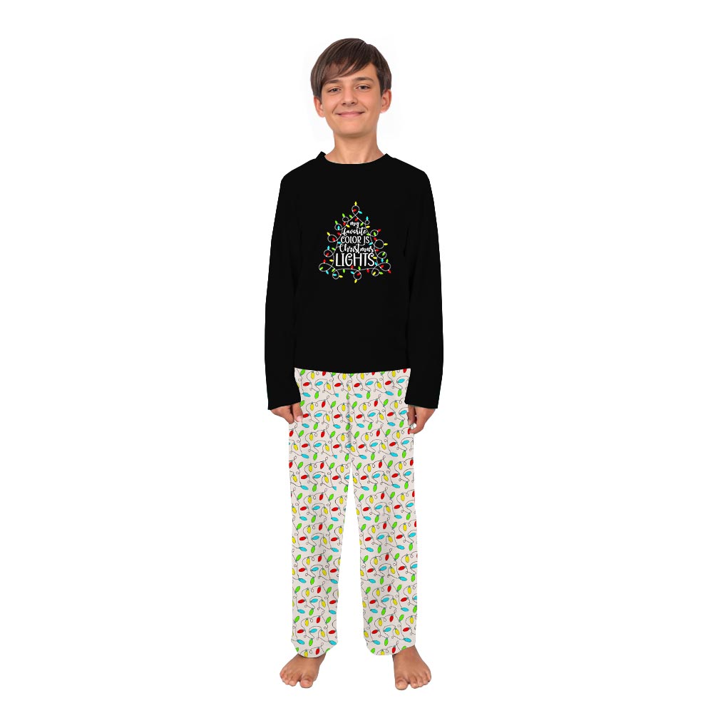 Christmas Light Dog And Owner Matching Family Jammies