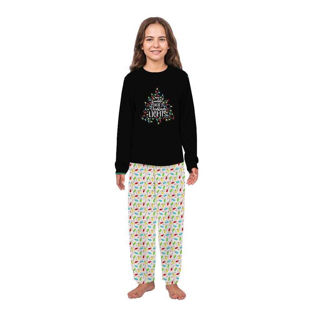 Christmas Light Dog And Owner Matching Family Jammies